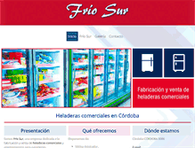 Tablet Screenshot of frio-sur.com